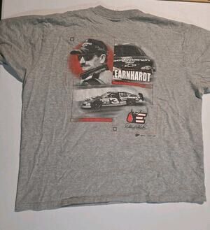 Mens XL WINNERS CIRCLE Dale Earnhardt Grey Graphic T-Shirt Tee.